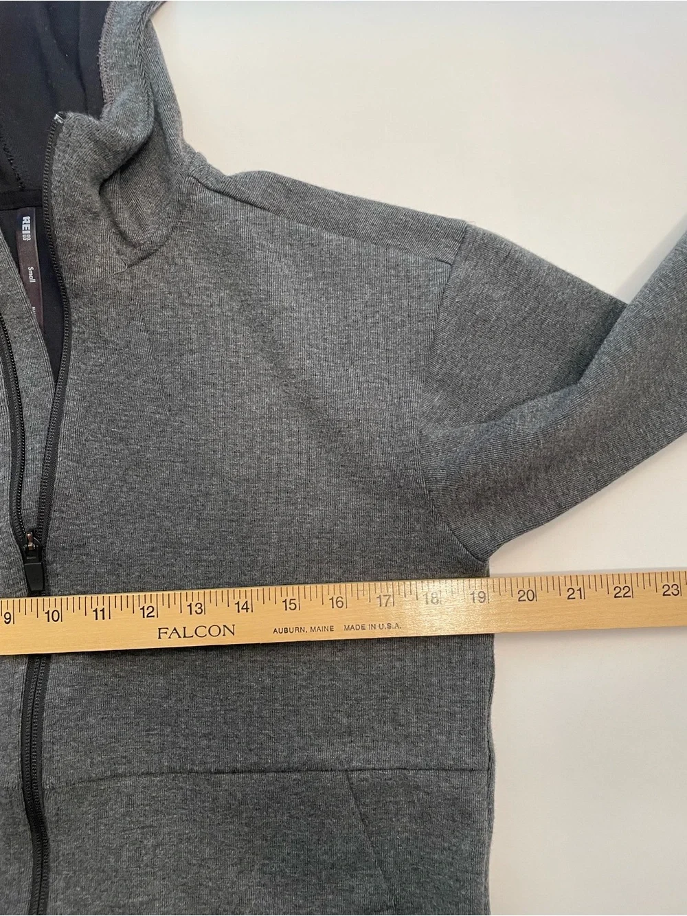 REI Gray and Black Zip Hoodie